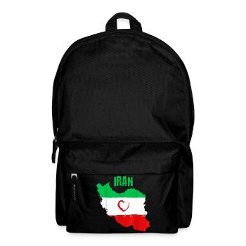 Iranian Heart Flag - Backpack - black - Front