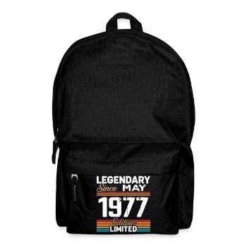 May 1977 Vintage May 1977 Retro May 1977 - Backpack - black - Front
