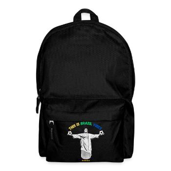 Brazil Football Vibes – Style Supporter - Sac à dos - noir - Devant