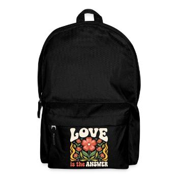 LGBTQ-Pride-Monat – Liebe ist die Antwort - Rucksack - Schwarz - Vorne