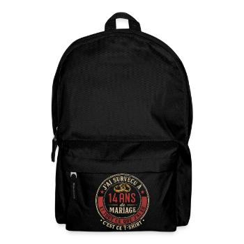 Humour Anniversaire : J'ai Survécu à 12 Ans - Sac à dos - noir - Devant
