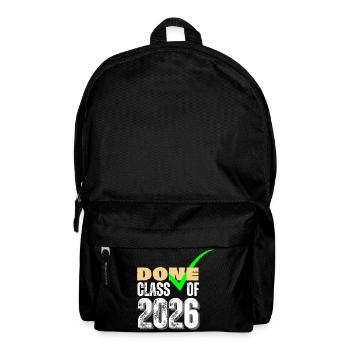 Coche de fin d’études de la promotion 2026 terminée - Sac à dos - noir - Devant
