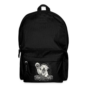 Cadeau des écouteurs pour chien DJ Labrador Retriever - Sac à dos - noir - Devant