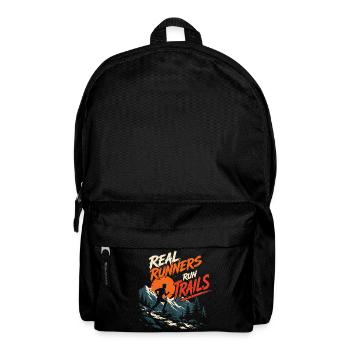 Real Runners Run Trails - Backpack - black - Front
