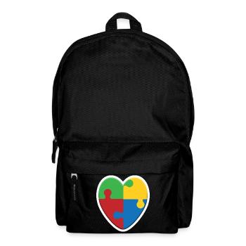 Puzzle du cœur de l’autisme - Sac à dos - noir - Devant