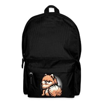 Poméranien Poméranien Spitz Chien Miniature Spitz Holder - Sac à dos - noir - Devant