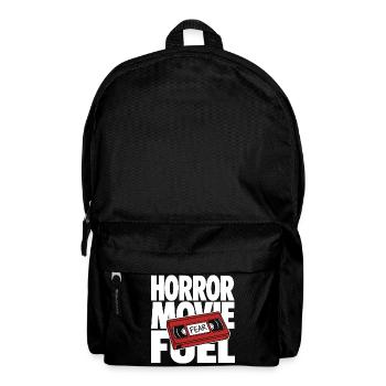 Horror Movie Fuel – VHS Retro Horror Motiv - Rucksack - Schwarz - Vorne