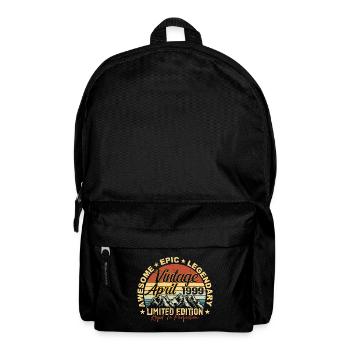 26th Birthday Gift Vintage April 1999 - Backpack - black - Front