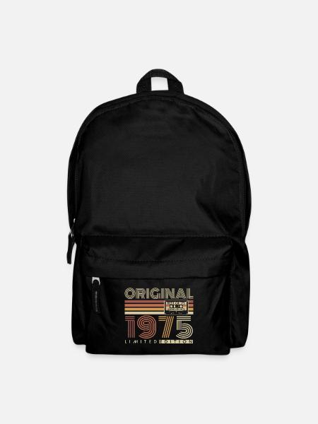 Original 1975 Vintage Vintage Anniversaire Rétro - Sac à dos - noir