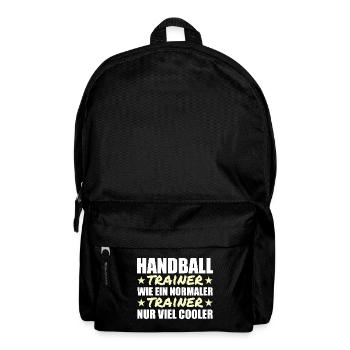Handballtrainer sind viel cooler - Rucksack - Schwarz - Vorne