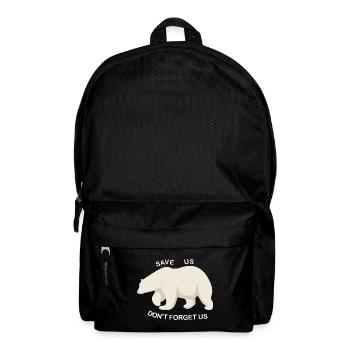 Sauver les ours polaires - Sac à dos - noir - Devant