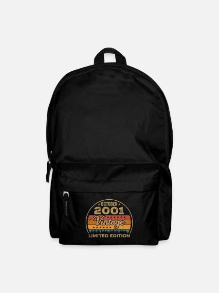 Millésime Octobre 2001 Cadeau d’anniversaire - 2001 - Sac à dos - noir