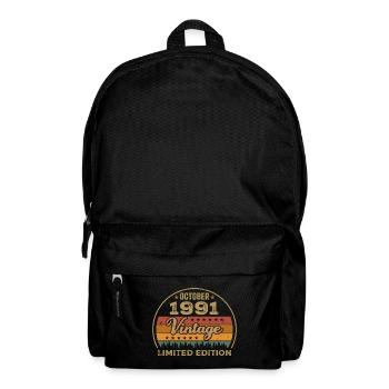 Millésime Octobre 1991 Cadeau d’anniversaire - 1991 - Sac à dos - noir - Devant