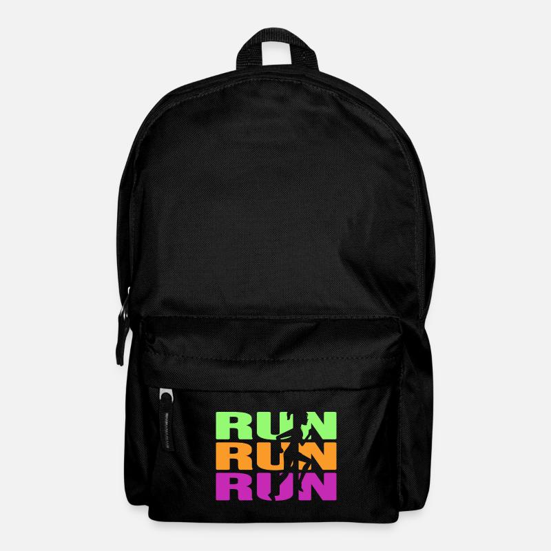 RUN Runner Running Marathon Chaussures De Course RunningGirl - Sac à dos - noir