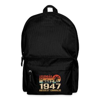 Legendary since March 1947 - absolutely unique - Backpack - black - Front