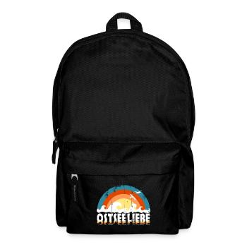 Ostseeliebe - Retroclors usedLook - Rucksack - Schwarz - Vorne