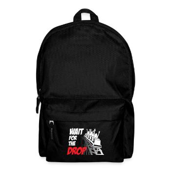 Wait For The Drop Roller Coaster - Rucksack - Schwarz - Vorne