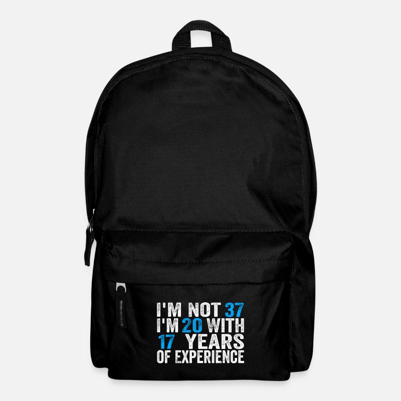 37 Years Old Birthday Funny Birthday Idea Humor 37 - Rucksack - Schwarz