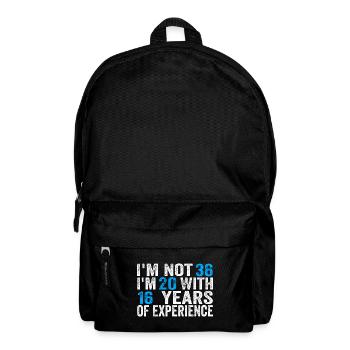 36 Years Old Birthday Funny Birthday Idea Humor 36 - Backpack - black - Front