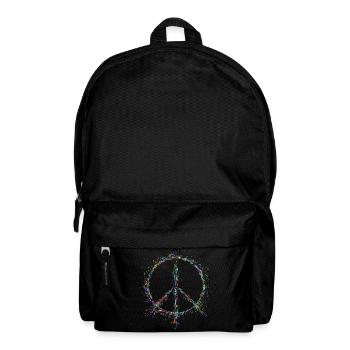 Peace in paint drops - Backpack - black - Front