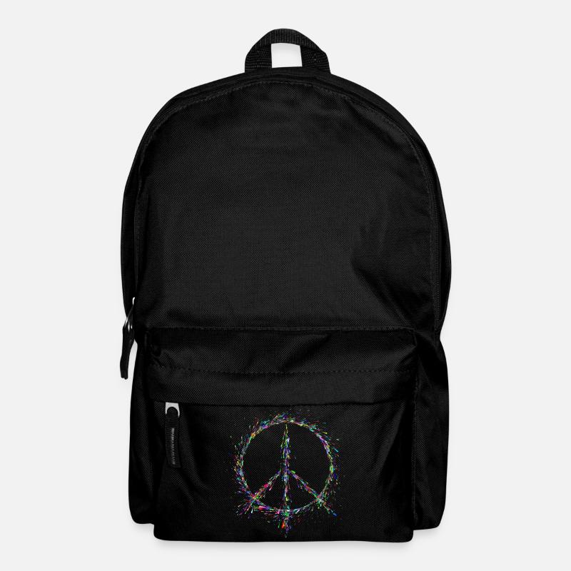Peace in paint drops - Backpack - black