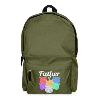 Katzenvater - Père des chats - Sac à dos - vert olive - Devant
