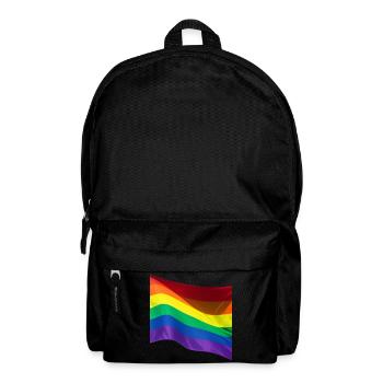 Pride month parade lgbtqia flag - Backpack - black - Front