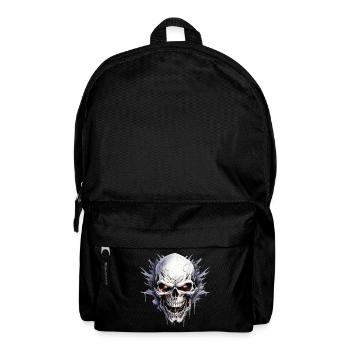 Skull Skull Skeleton Motorcycle Biker Gang - Backpack - black - Front