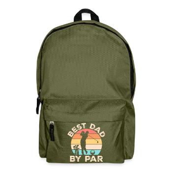 Bester Vater nach Par Golfen Golfliebhaber Vatertag - Rucksack - Olivgrün - Vorne