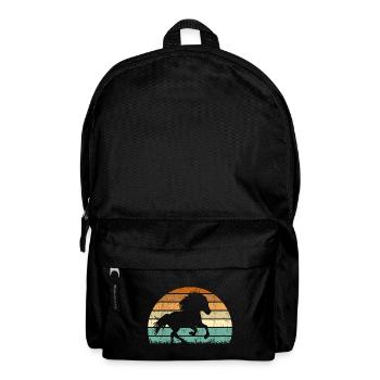 Cheval islandais Tölt Icelandic Retro Vintage - Sac à dos - noir - Devant