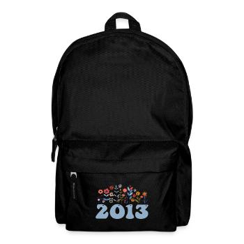 2013 Floral Pattern 2013 Floral Theme Flowers 2013 - Backpack - black - Front