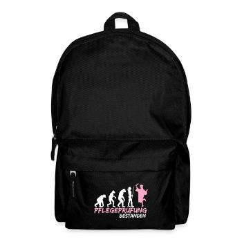 Pflegerin Ausbildung Pflegeprüfung bestanden - Rucksack - Schwarz - Vorne