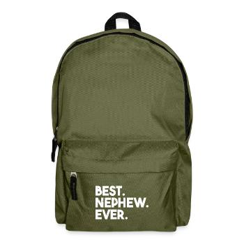 Best Nephew Ever - Backpack - olive green - Front