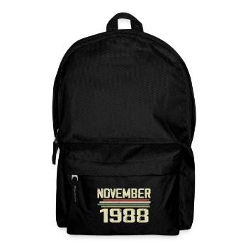 Vintage November 1988 Vintage Retro November 1988 - Backpack - black - Front