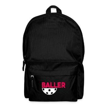 Unihockey Floorball Floorball player Floorballer - Backpack - black - Front