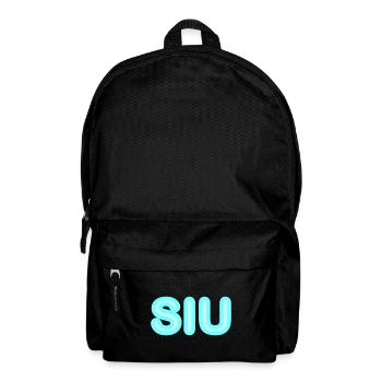 Mot jeunesse - Siu - Police néon en bleu clair - Sac à dos - noir - Devant