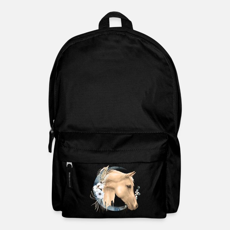 Pferdemotiv Reiten Pferde Mädchen Geschenkidee - Rucksack - Schwarz
