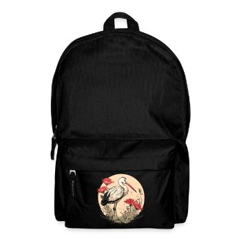 Storch Weißstorch - Rucksack - Schwarz - Vorne