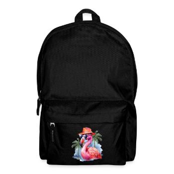 Cool Flamingo Lunettes de soleil Hat Party Palmiers - Sac à dos - noir - Devant