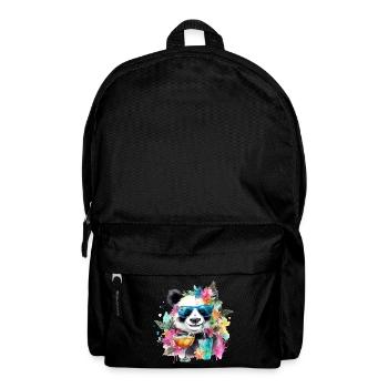 Colorful Cool Panda Sunglasses Party Cocktails - Backpack - black - Front
