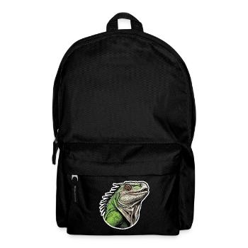 Iguane - Nature sauvage enchantée - Sac à dos - noir - Devant
