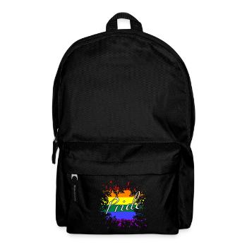 Pride Kleks LGBTQ splash - Rucksack - Schwarz - Vorne