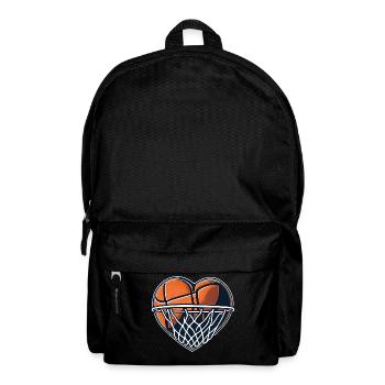 Basketball Liebe Herz für Weltmeister Fans Spieler - Rucksack - Schwarz - Vorne
