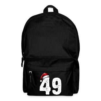 49 Zahl Weihnachten - Rucksack - Schwarz - Vorne