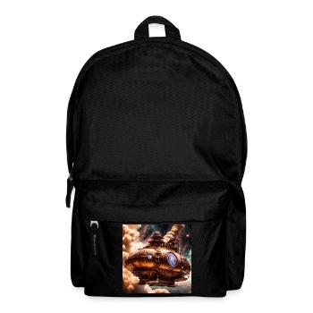 Steampunk Coffee Bean Airship - Backpack - black - Front