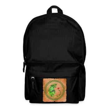 katze mit pilz e 35 - Rucksack - Schwarz - Vorne