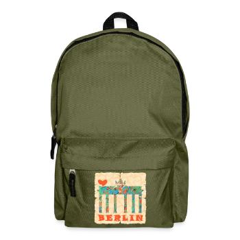 brandenburger tor e 4 - Rucksack - Olivgrün - Vorne