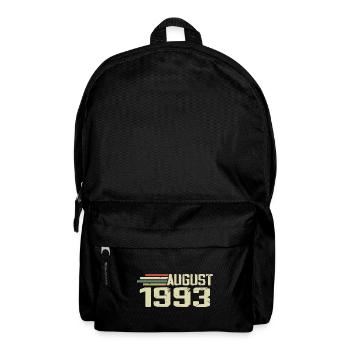 Né en août 1993 Anniversaire Millésime août 1993 - Sac à dos - noir - Devant