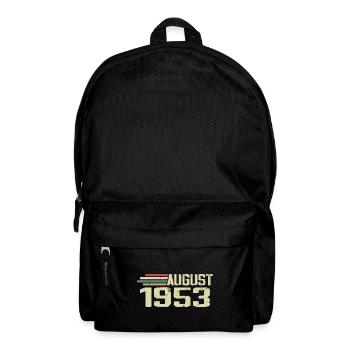 Né Août 1953 Jubilé Août 1953 Millésime - Sac à dos - noir - Devant