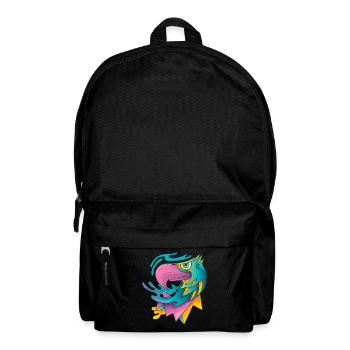 Adlerkopf moderne Grafik Pop Art - Rucksack - Schwarz - Vorne
